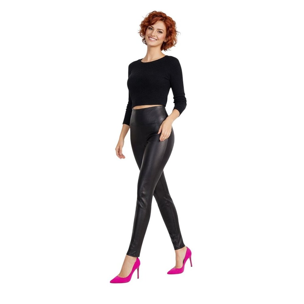 Spanx High-Waisted Medium Faux Leather Leggings